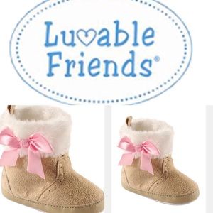 Tan Faux Fur Boot - Girls